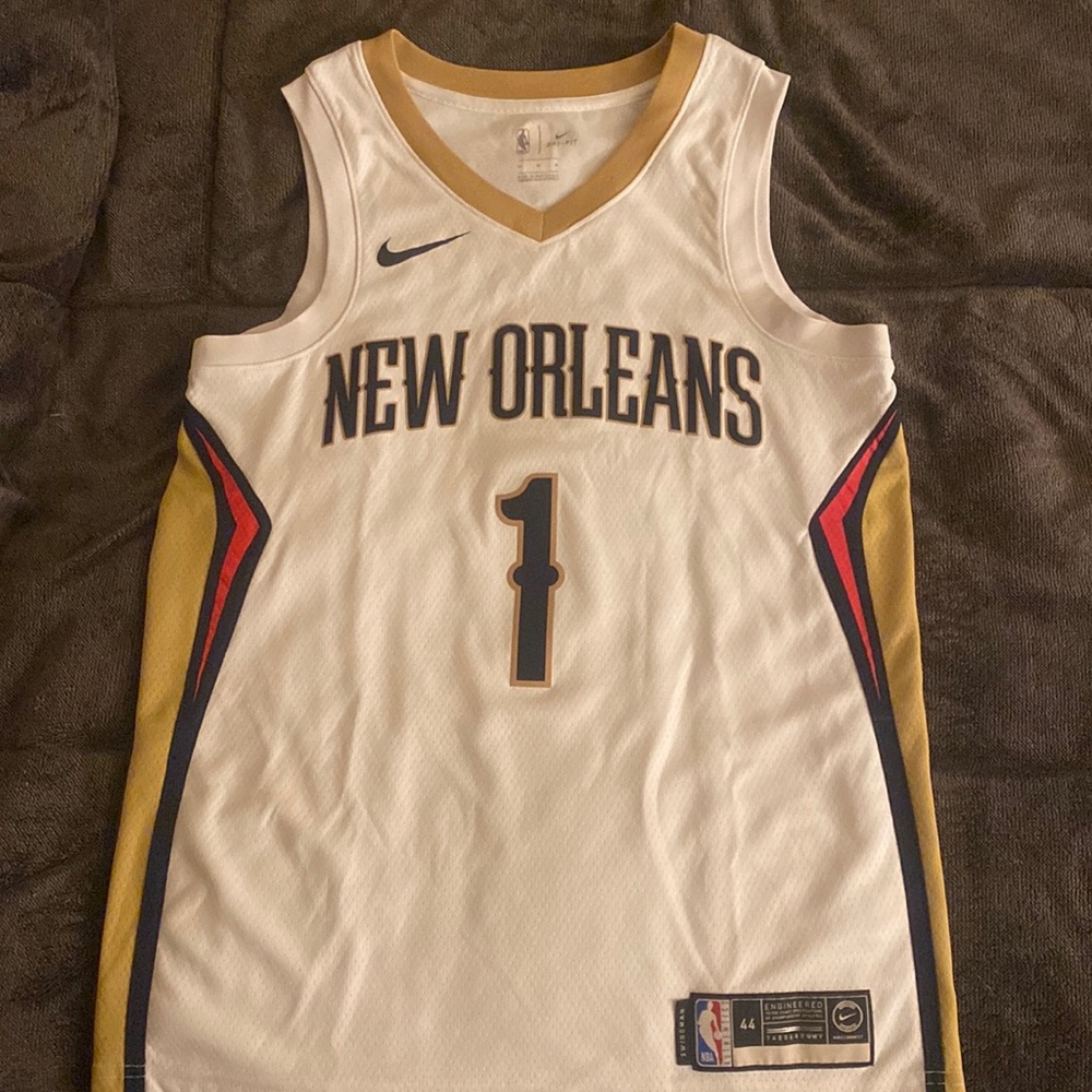 AUTHENTIC NIKE NEW ORLEANS PELICANS ZION WILLIAMSON SWINGMAN JERSEY. SIZE 44